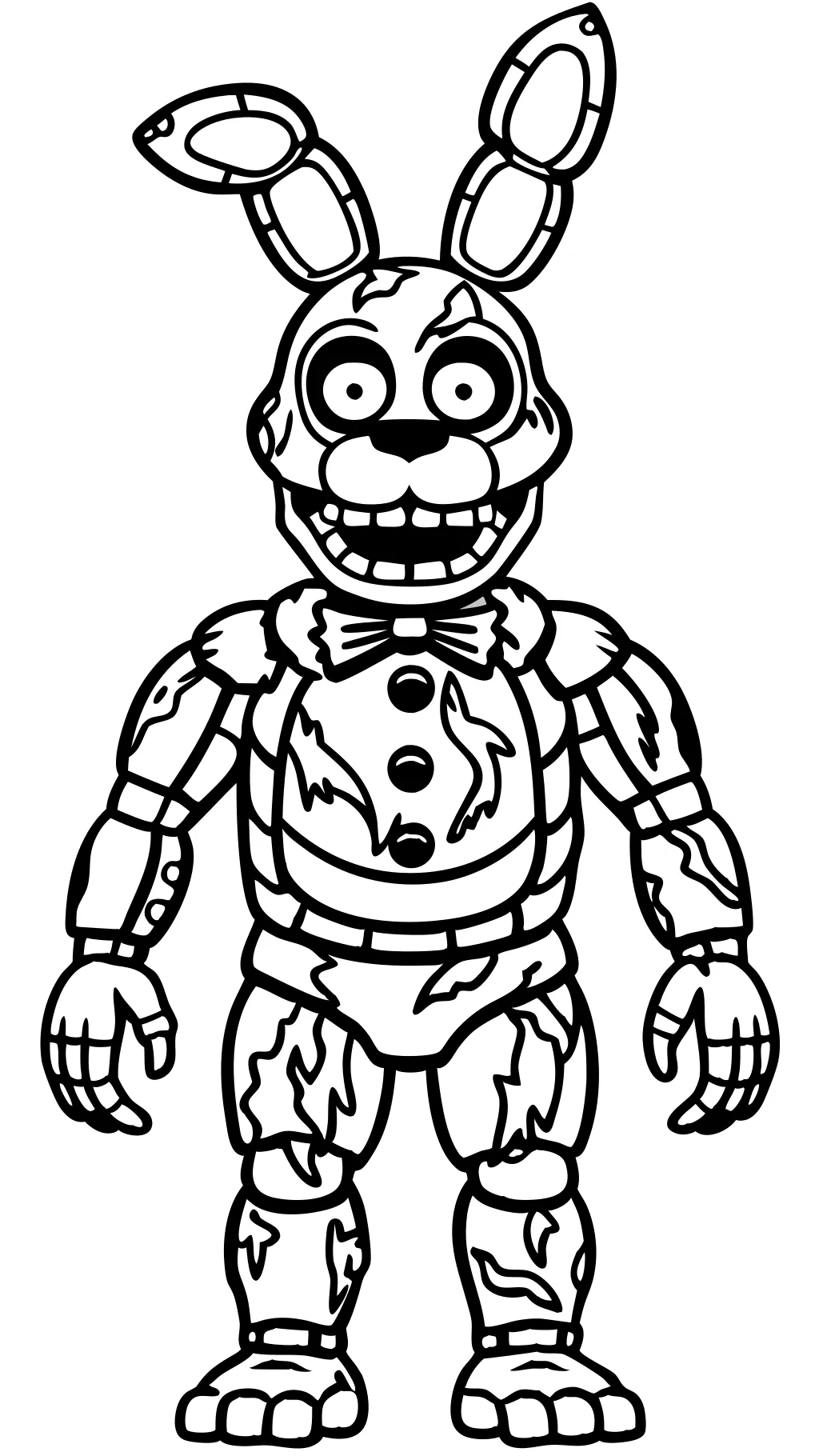 springtrap coloring pages